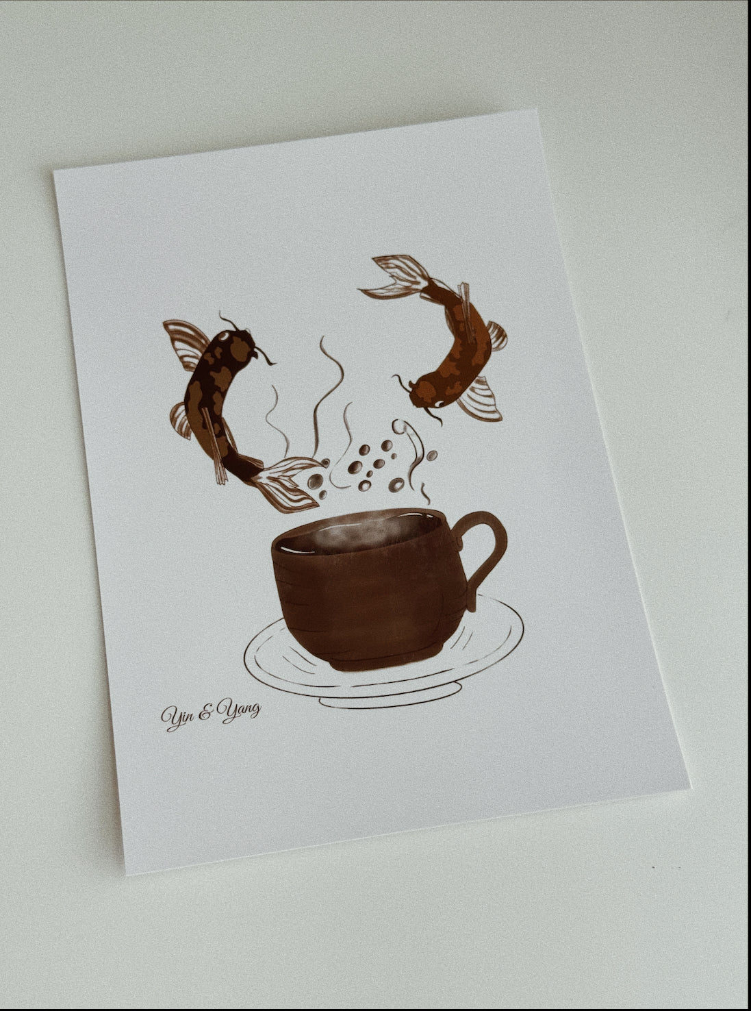 陰陽コーヒー A5プリント
