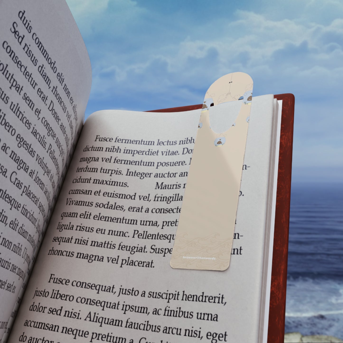 Cute Narwhal Bookmark — Kawaii Sea Animal Metal Corner Bookmark