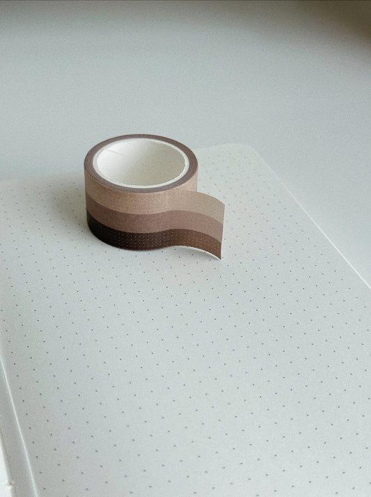 Dotted shades of Brown | Washi Tape
